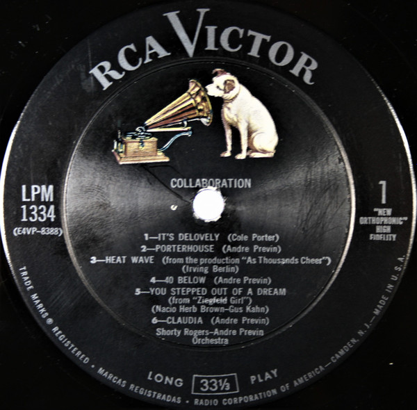 Shorty Rogers And André Previn - Collaboration | RCA Victor (LPM-1334) - 3