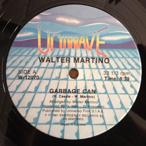 Walter Martino - Garbage Can | Uniwave (W-12070)