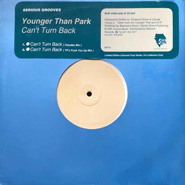 Younger Than Park - Can't Turn Back | Serious Grooves (SGT 13) - main Younger Than Park - Can't Turn Back | Serious Grooves (SGT 13) - main