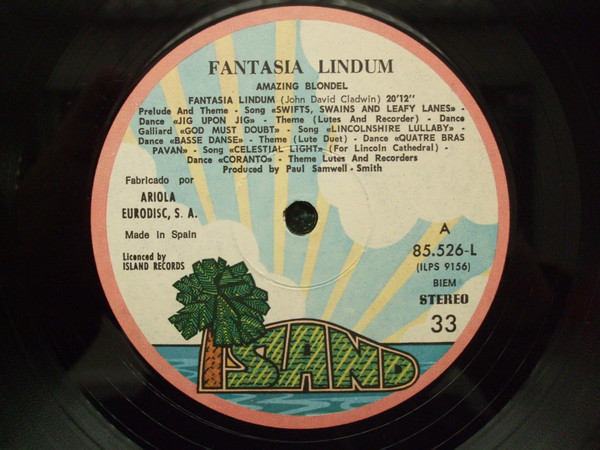 Amazing Blondel - Fantasia Lindum | Island Records (85.526-L) - 4