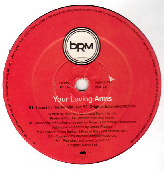 Billie Ray Martin - Your Loving Arms | Magnet (MAG1031T) - 3