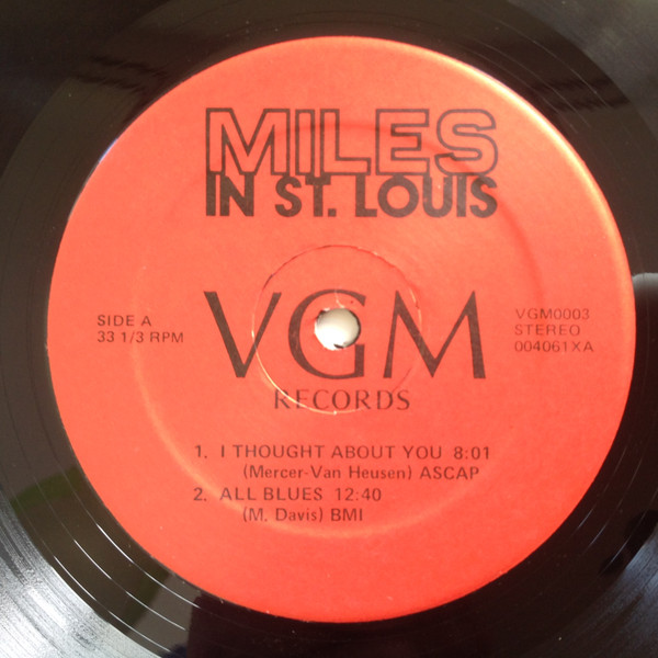 The Miles Davis Quintet - Miles In St. Louis | VGM Records (VGM0003) - 3