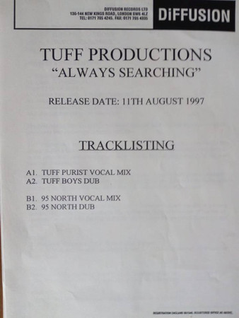 Tuff Productions - Always Searching | DiFFUSION (DIFF DJ 006) Tuff Productions - Always Searching | DiFFUSION (DIFF DJ 006)