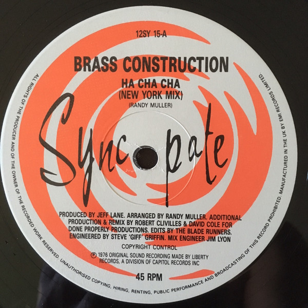 Brass Construction - Ha Cha Cha | Syncopate (12SY 15) - 4