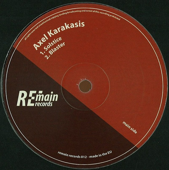 Axel Karakasis - Deviant Behaviour | Remain Records (remain records 012) - 2