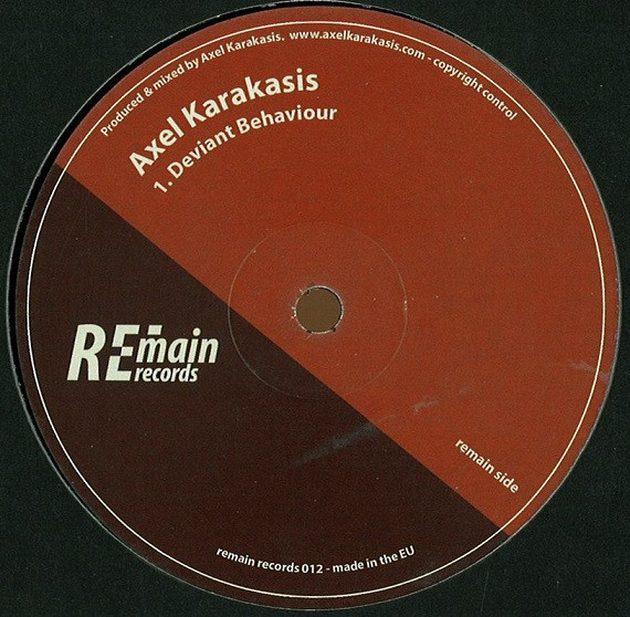 Axel Karakasis - Deviant Behaviour | Remain Records (remain records 012)