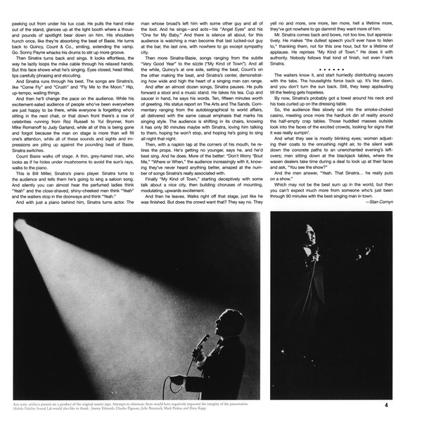 Frank Sinatra - Sinatra At The Sands | Mobile Fidelity Sound Lab (MFSL 2-332) - 3 Frank Sinatra - Sinatra At The Sands | Mobile Fidelity Sound Lab (MFSL 2-332) - 3