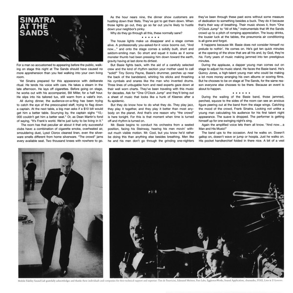 Frank Sinatra - Sinatra At The Sands | Mobile Fidelity Sound Lab (MFSL 2-332) - 2 Frank Sinatra - Sinatra At The Sands | Mobile Fidelity Sound Lab (MFSL 2-332) - 2