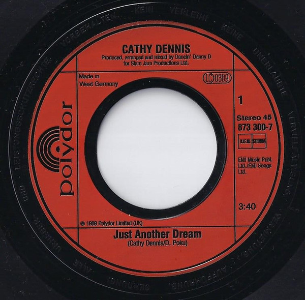 Cathy Dennis - Just Another Dream | Polydor (873 300-7) - 4