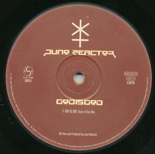 Juno Reactor - God Is God | Blue Room Released (BR041) - 3