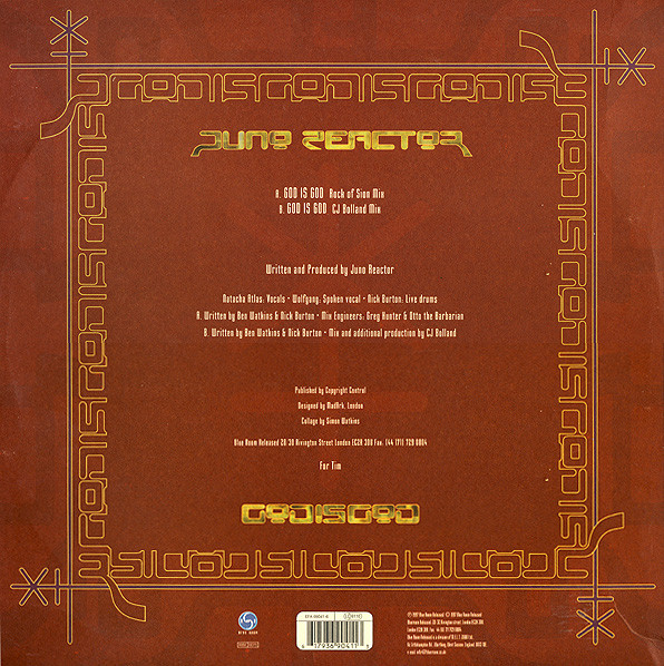 Juno Reactor - God Is God | Blue Room Released (BR041) - 2