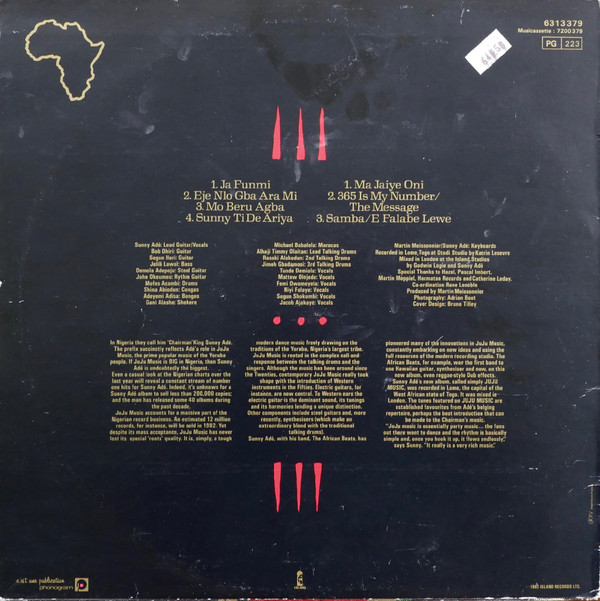 King Sunny Ade & His African Beats - Juju Music | Island Records (6313 379) - 2