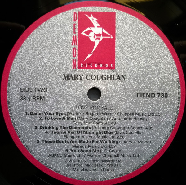 Mary Coughlan - Love For Sale | Demon Records (FIEND 730) - main Mary Coughlan - Love For Sale | Demon Records (FIEND 730) - main