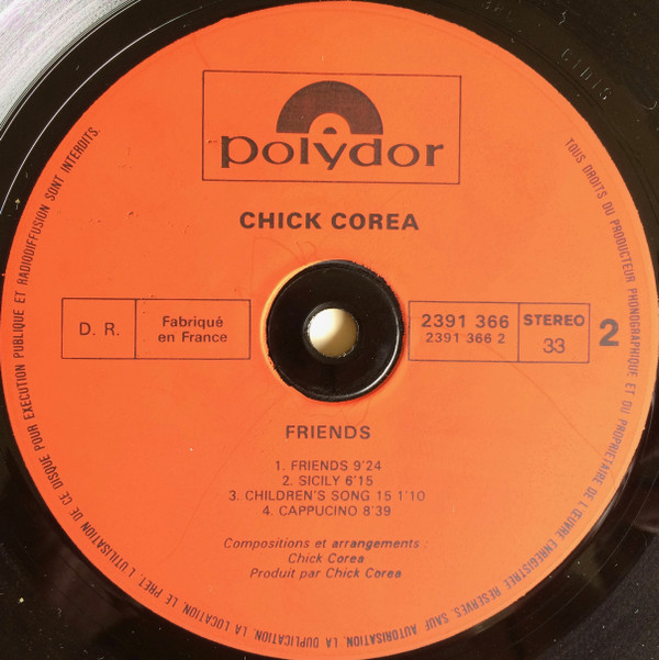Chick Corea - Friends | Polydor (2391 366) - 4 Chick Corea - Friends | Polydor (2391 366) - 4