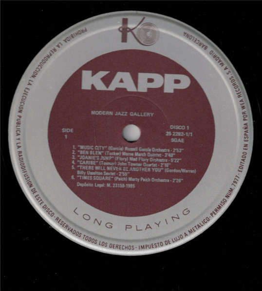 Various - Modern Jazz Gallery | Kapp Records (KXL 5001) - 4