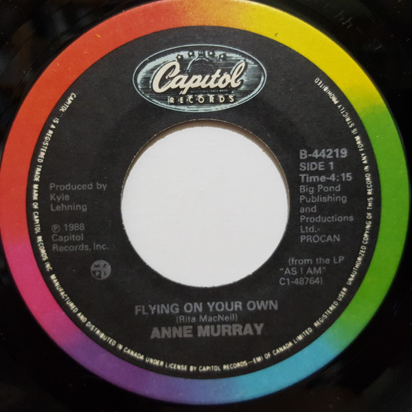 Anne Murray - Flying On Your Own | Capitol Records (B-44219) - 2