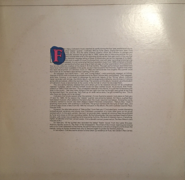 John Coltrane - The Mastery Of John Coltrane / Vol. I Feelin' Good | ABC Impulse! (IZ 9345/2) - 3