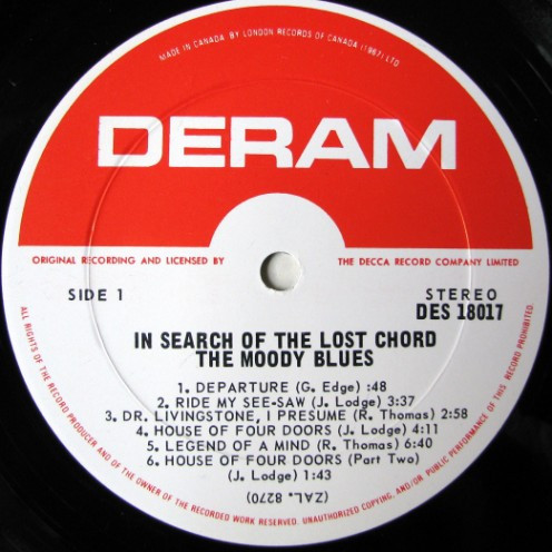 The Moody Blues - In Search Of The Lost Chord | Deram (DES 18017) - 4 The Moody Blues - In Search Of The Lost Chord | Deram (DES 18017) - 4