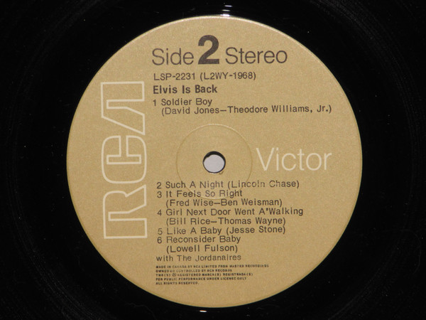 Elvis Presley - Elvis Is Back! [Vinyl] | RCA Victor (LSP-2231) - 4