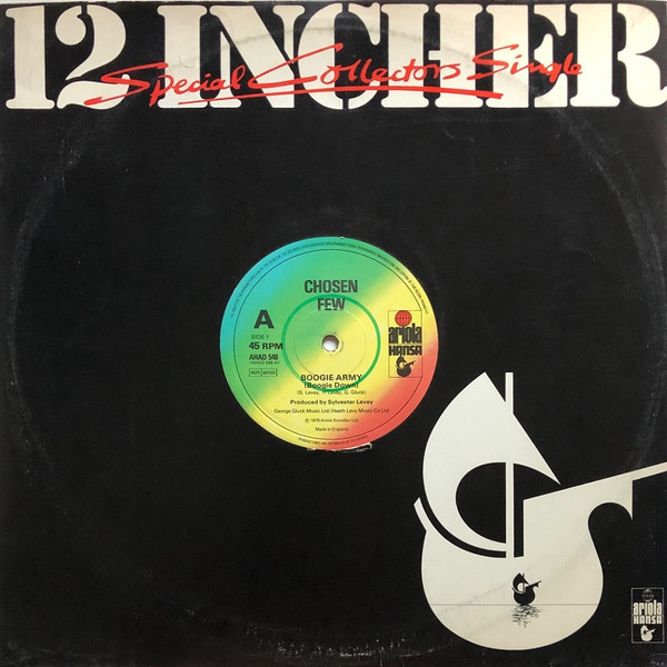 Chosen Few - Boogie Army (Boogie Down) | Ariola Hansa (AHAD 548)