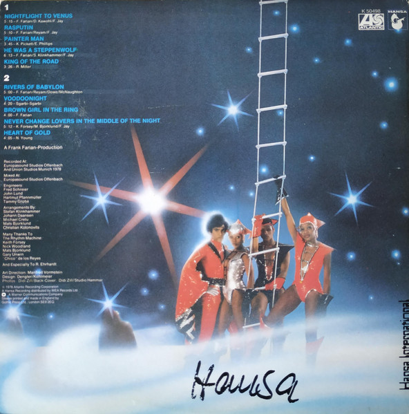 Boney M. - Nightflight To Venus | Atlantic (K 50498) - 4