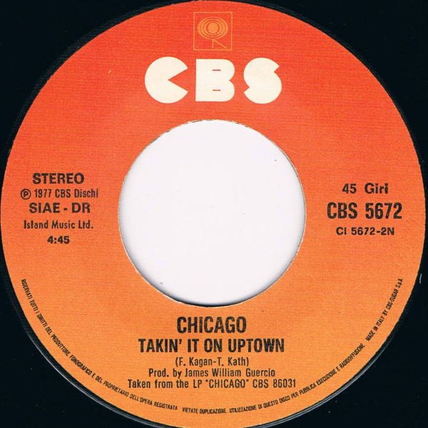 Chicago - Baby, What A Big Surprise | CBS (CBS 5672) - 4