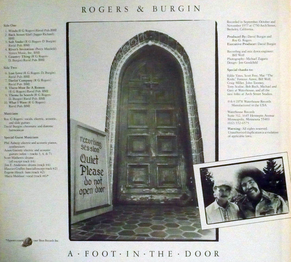 Rogers & Burgin - A Foot In The Door | Waterhouse Records (Waterhouse Records 3) - 2