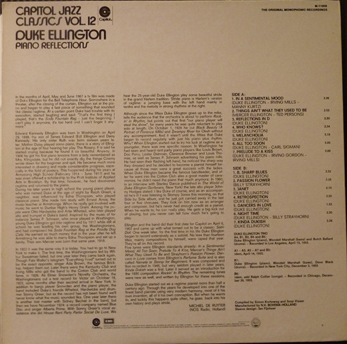 Duke Ellington - Piano Reflections | Capitol Records (M-11058) - 2
