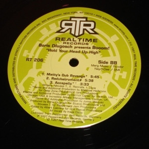 Boris Dlugosch Presents Booom! - Hold Your Head Up High | Realtime Records (RT 206) - 3