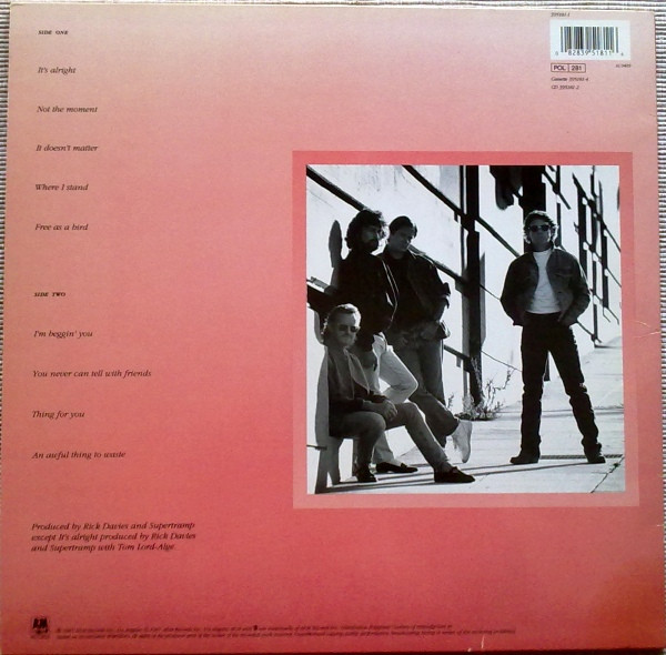 Supertramp - Free As A Bird | A&M Records (395181-1) - 2