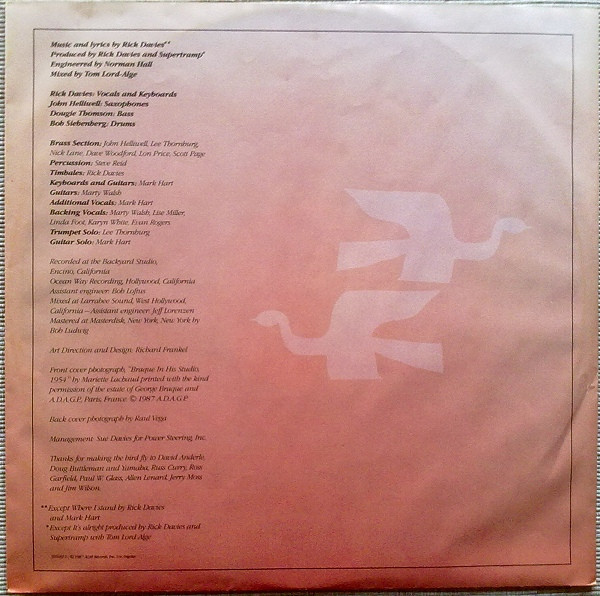 Supertramp - Free As A Bird | A&M Records (395181-1) - 4