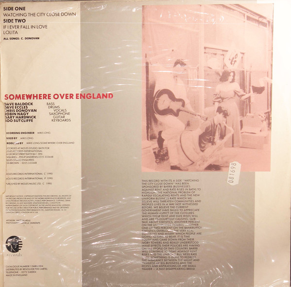 Somewhere Over England - Watching The City Close Down | Moles Records (12 MRIL 004) - 2