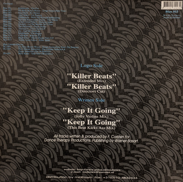 A Jolly Good Fellow - Killer Beats | Blue Records (blue015) - 2