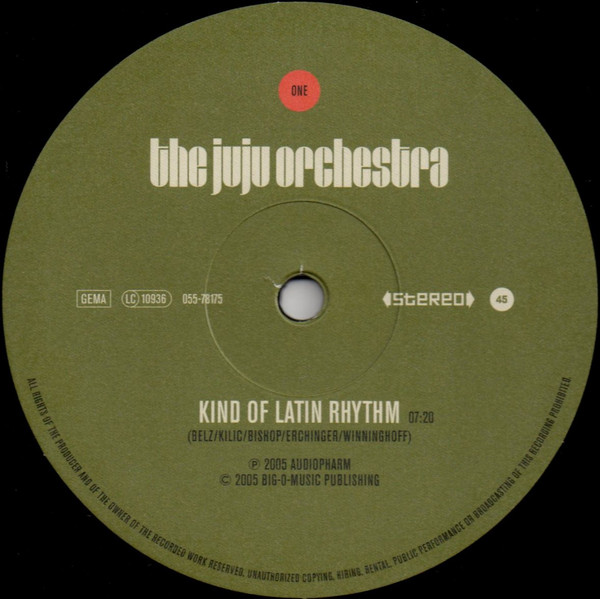 The Juju Orchestra - Kind Of Latin Rhythm / Funky Nassau | Audiopharm (055-78175) - 3