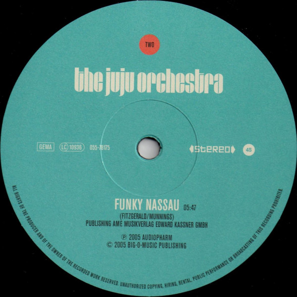 The Juju Orchestra - Kind Of Latin Rhythm / Funky Nassau | Audiopharm (055-78175) - 4