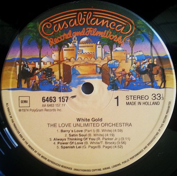 Love Unlimited Orchestra - White Gold | Casablanca (6463 157) - 3 Love Unlimited Orchestra - White Gold | Casablanca (6463 157) - 3