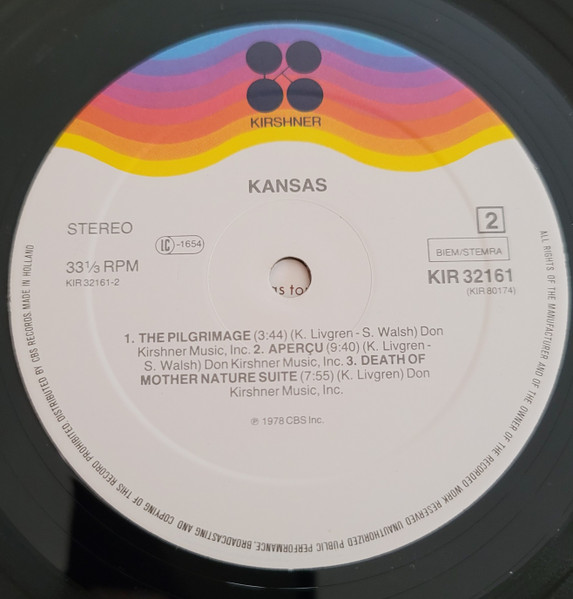 Kansas - Kansas | Kirshner (KIR 32161) - 3