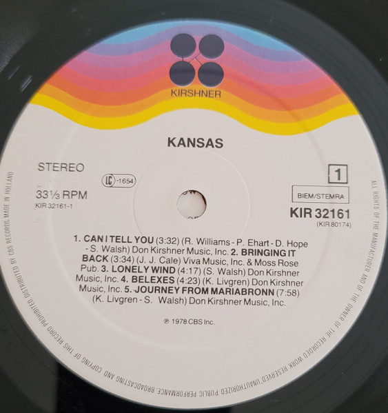 Kansas - Kansas | Kirshner (KIR 32161) - 4