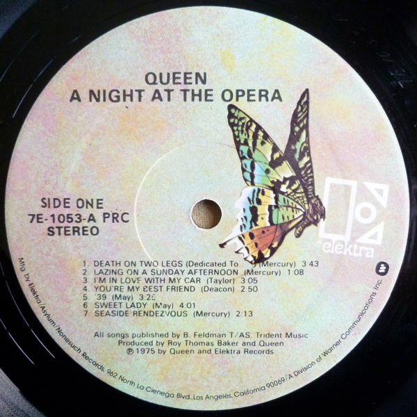 Queen - A Night At The Opera | Elektra (7E-1053) - 4