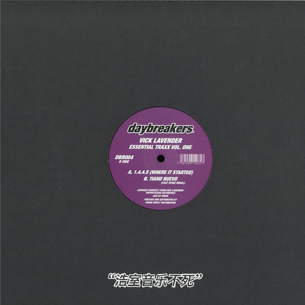 Vick Lavender - Essential Traxx Vol. One | Daybreakers (DBR004) - 3