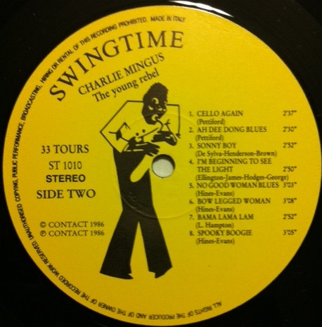 Charles Mingus - The Young Rebel | Swingtime (ST 1010) - 4