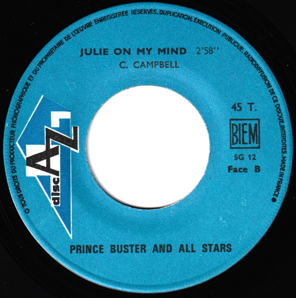 Prince Buster's All Stars - Take It Easy | Disc'Az (AZ 10 358) - 4
