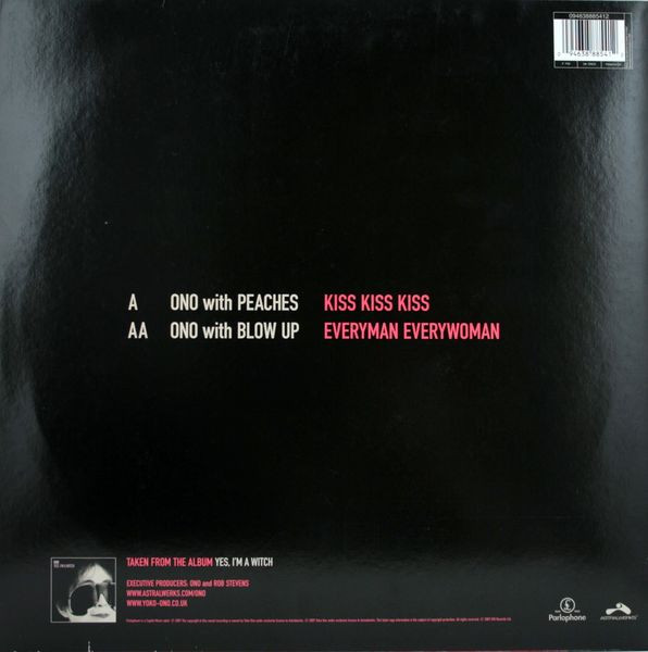 Yoko Ono With Peaches / With Blow-Up - Kiss Kiss Kiss / Everyman Everywoman | Parlophone (ONO2) - 3 Yoko Ono With Peaches / With Blow-Up - Kiss Kiss Kiss / Everyman Everywoman | Parlophone (ONO2) - 3