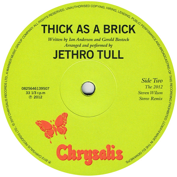 Jethro Tull - Thick As A Brick | Chrysalis (0825646139507) - 4