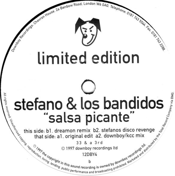 Il Stefano & Los Bandidos - Salsa Picante | Downboy Recordings (12DBY4) - main Il Stefano & Los Bandidos - Salsa Picante | Downboy Recordings (12DBY4) - main
