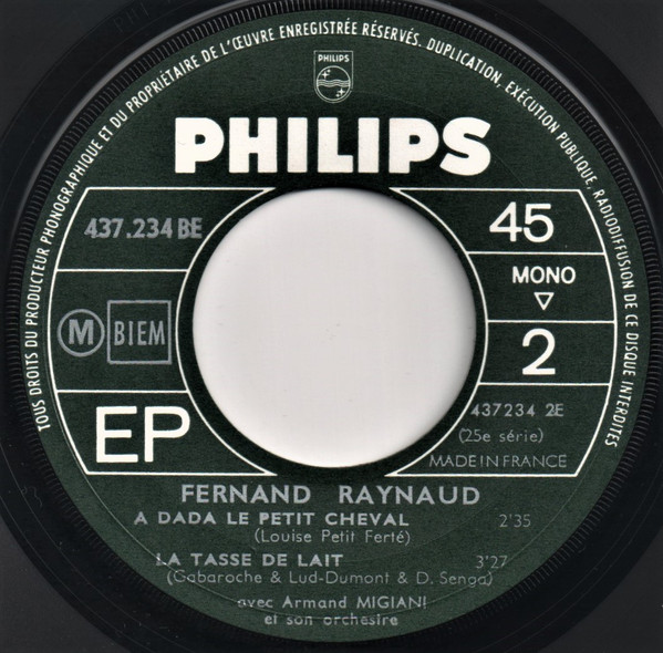 Fernand Raynaud - Chante | Philips (437.234 BE) - 4