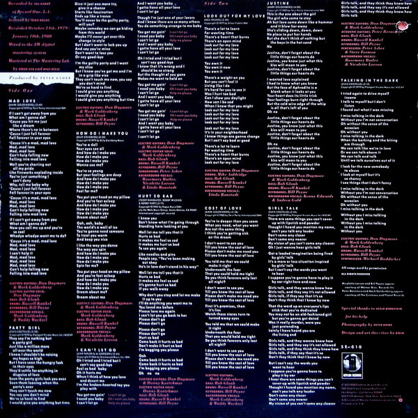 Linda Ronstadt - Mad Love | Asylum Records (5E-510) - 2