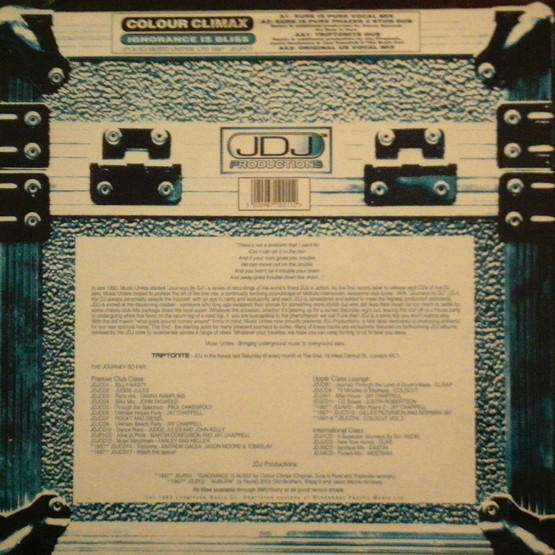 Colour Climax - Ignorance Is Bliss | JDJ Productions (JDJ P01) - 2 Colour Climax - Ignorance Is Bliss | JDJ Productions (JDJ P01) - 2