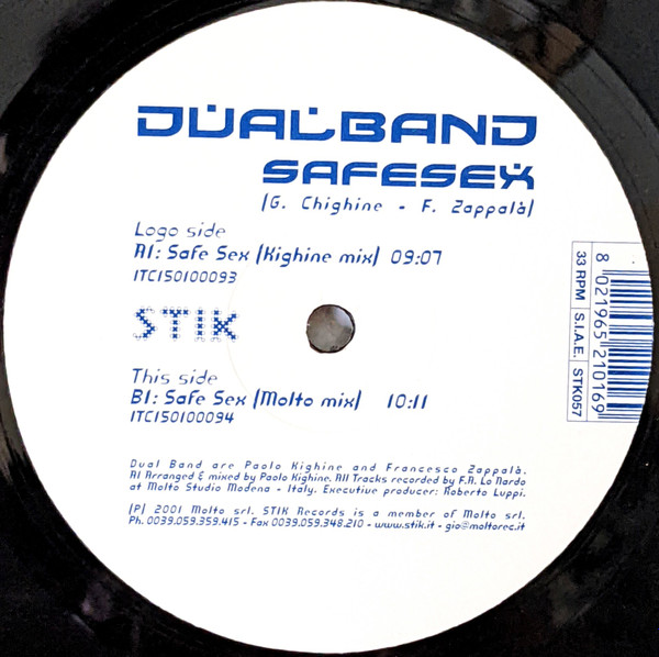 Dual Band - Safe Sex | Stik Records (STK 057) - 4
