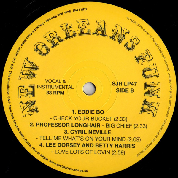 Various - New Orleans Funk (New Orleans: The Original Sound Of Funk 1960-75) | Soul Jazz Records (SJR LP47) - 4